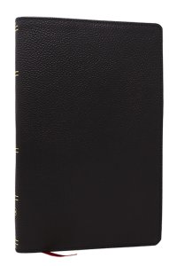 KJV, Personal Size New Testament, Black Genuine Leather, Red Letter, Comfort Print