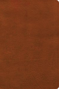 CSB Giant Print Single-Column Bible, Burnt Sienna LeatherTouch