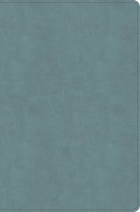 CSB Giant Print Single-Column Bible, Earthen Teal SuedeSoft LeatherTouch