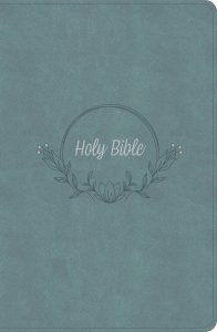 KJV Large Print Personal Size Reference Bible, Earthen Teal SuedeSoft LeatherTouch