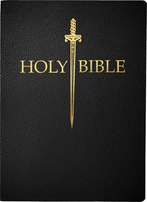 KJV Sword Bible, Large Print, Black Bonded Leather, Thumb Index: (Red Letter, 1611 Version)