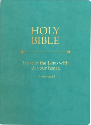 KJV Holy Bible, Trust in the Lord Life Verse Edition, Large Print, Coastal Blue Ultrasoft: (Red Letter, Teal, 1611 Version)