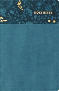 NASB, Personal Size Bible, Large Print, Leathersoft, Teal, Red Letter, 1995 Text, Thumb Indexed, Comfort Print