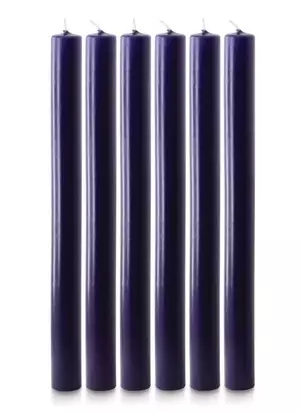 Purple Advent Candle Set 12 inch x 1 inch (Over-Dipped)