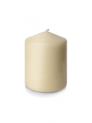 4" x 3" Ivory Pillar - Pack of 6