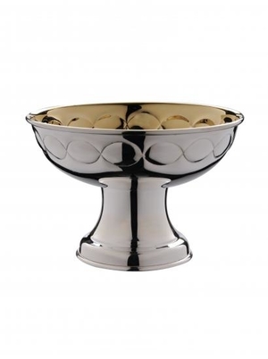 Silver Plated Georgian Patterned Open Ciborium - 1