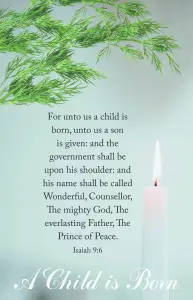 Advent Bulletin: A Child is Born (Package of 100)