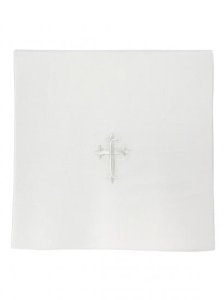 NEW 7" x 7" Chalice Pall - Polycotton - White Cross Design