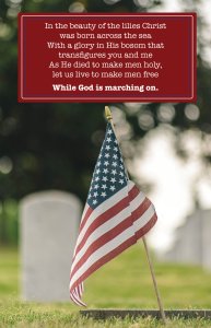 Memorial Day Bulletin: God Is Marching On (Package of 100)