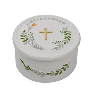 Faith & Hope Resin Trinket Box - Christening