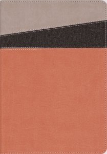 NIV Application Bible, Leathersoft, Coral/Gray, Red Letter, Comfort Print