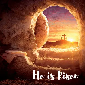 He is Risen Easter Cards (Pack of 5)