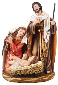 8" Resin Holy Family Nativity Set