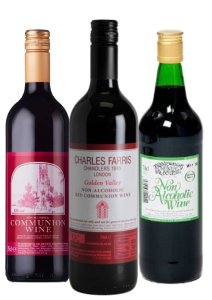 Pack of 3 Non-Alcoholic Communion Wine - Charles Farris, Frank Wright Mundy, Broadlands