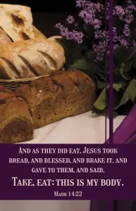 Communion Bulletin: As They Did Eat (Package of 100)