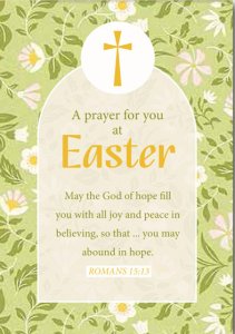 Compassion Charity Easter Cards - A Prayer For You At Easter