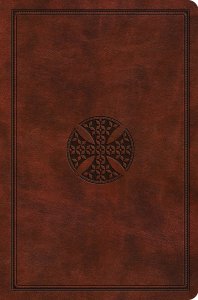 ESV Value Compact Bible (TruTone, Chestnut, Mosaic Cross Design)