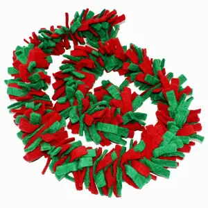 Felt Garland - Red & Green Tinsel