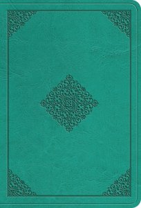 ESV Value Large Print Compact Bible (TruTone, Teal, Ornament Design)