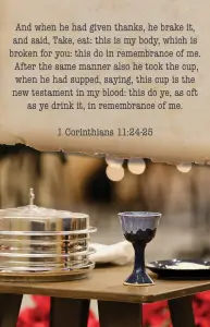 Communion Bulletin: Holy Communion (Package of 100)