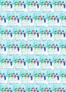 Snowkings And Candlelight Gift Wrap