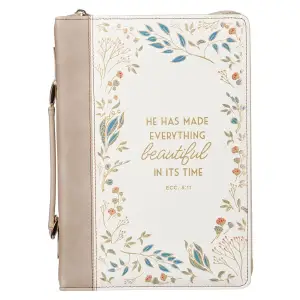 Bible Cover Fashion Cream/Taupe Everything Beautiful Ecc. 3:11