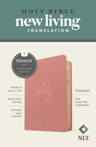 NLT Compact Bible, Filament Enabled (LeatherLike, Holy Dusty Pink, Red Letter)