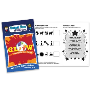 GLOW Activity Books and Gospel Fun For Little Ones (Pack of 12) - Age 3-6