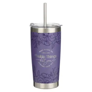 Tumbler SS Purple Noble Things Prov. 31:29