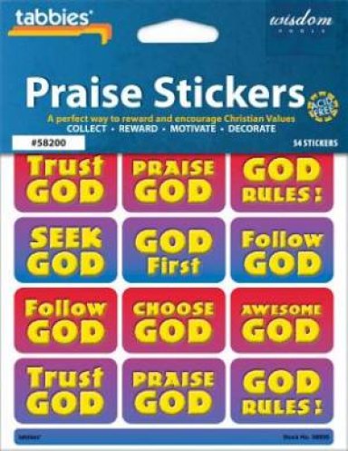 PRAISE STICKERS GOD