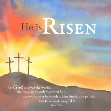 Risen Easter Cards Pack of 5