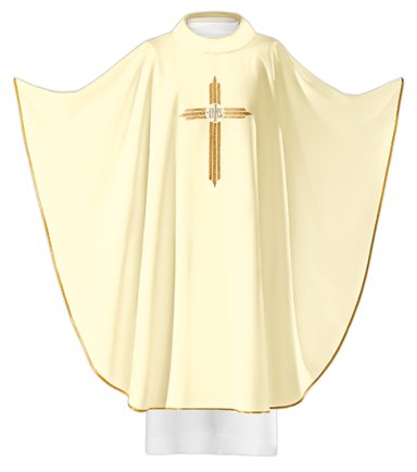 Cream Chasuble (Length 129cm x Width 150cm)