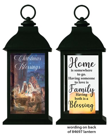 Nativity Blessings LED Lantern Candle