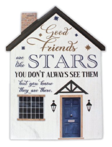 Good Friends Porcelain Plaque