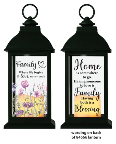 Family Blessing LED Lantern Candle