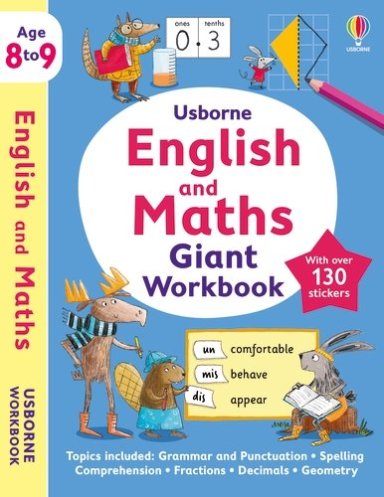 Usborne English And Maths Giant Workbook 8-9