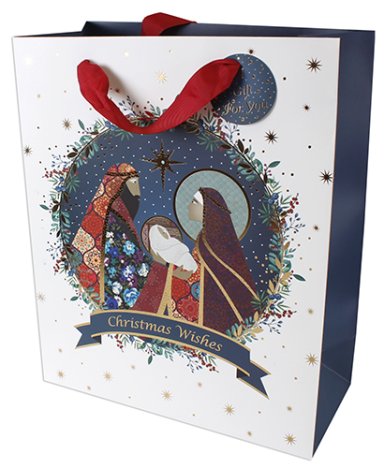 Nativity Christmas Wishes Gift Bag