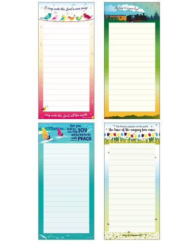 4 Christian Fridge Notepads