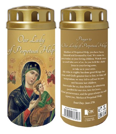 Perpetual Help Battery Operated LED Devotional Candle