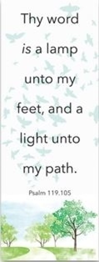 Bible Verse Bookmarks Thy Word Is A Lamp Unto My Feet Psalm 119 105