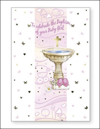 Girl's To Celebrate Your Baptism - Single Card