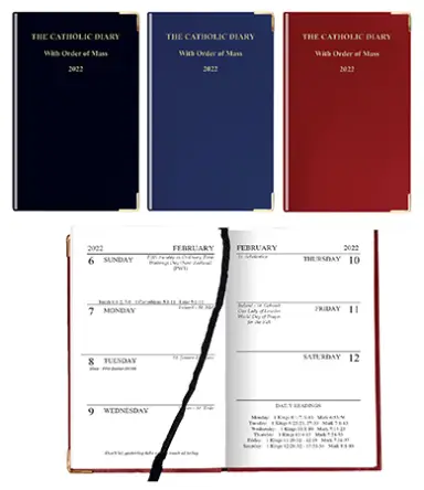 Red/Blue/Black 2025 Catholic Diary