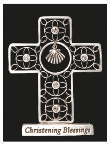 3" Standing Christening Cross