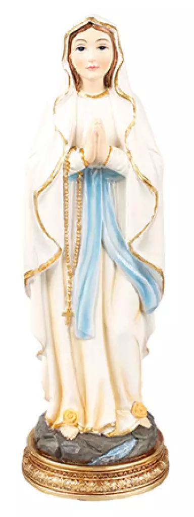 8 Inch Lady Of Lourdes Renaissance Statue