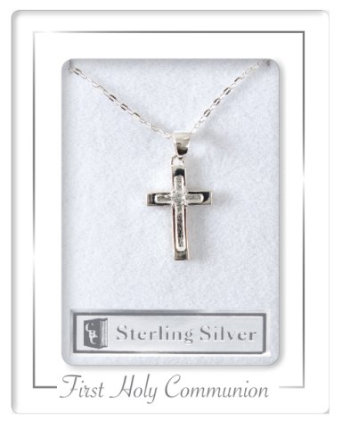 Communion Sterling Silver Cross Necklet