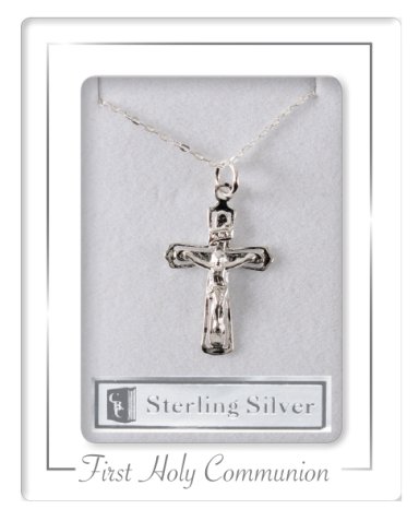 Communion Sterling Silver Crucifix Necklet