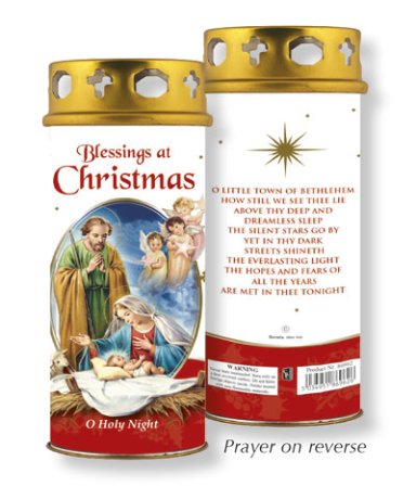 Christmas Blessings Windproof Cap Candle