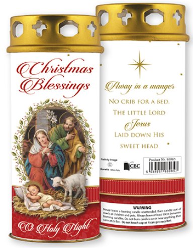 Christmas Blessings Windproof Cap Candle