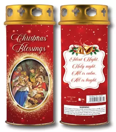 Christmas Blessing Windproof Cap Candle
