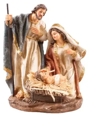 8" Resin Holy Family Nativity Set